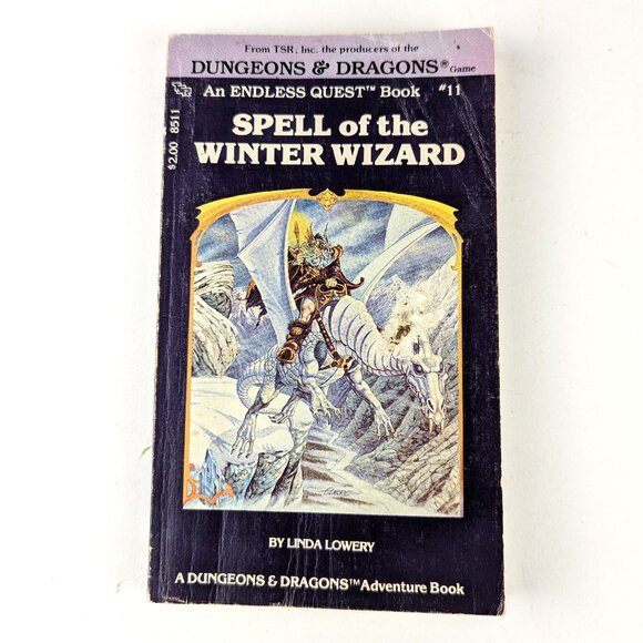 Vintage 80s Endless Quest Book - Spell of the Winter Wizard #11 - Picture 1 of 8